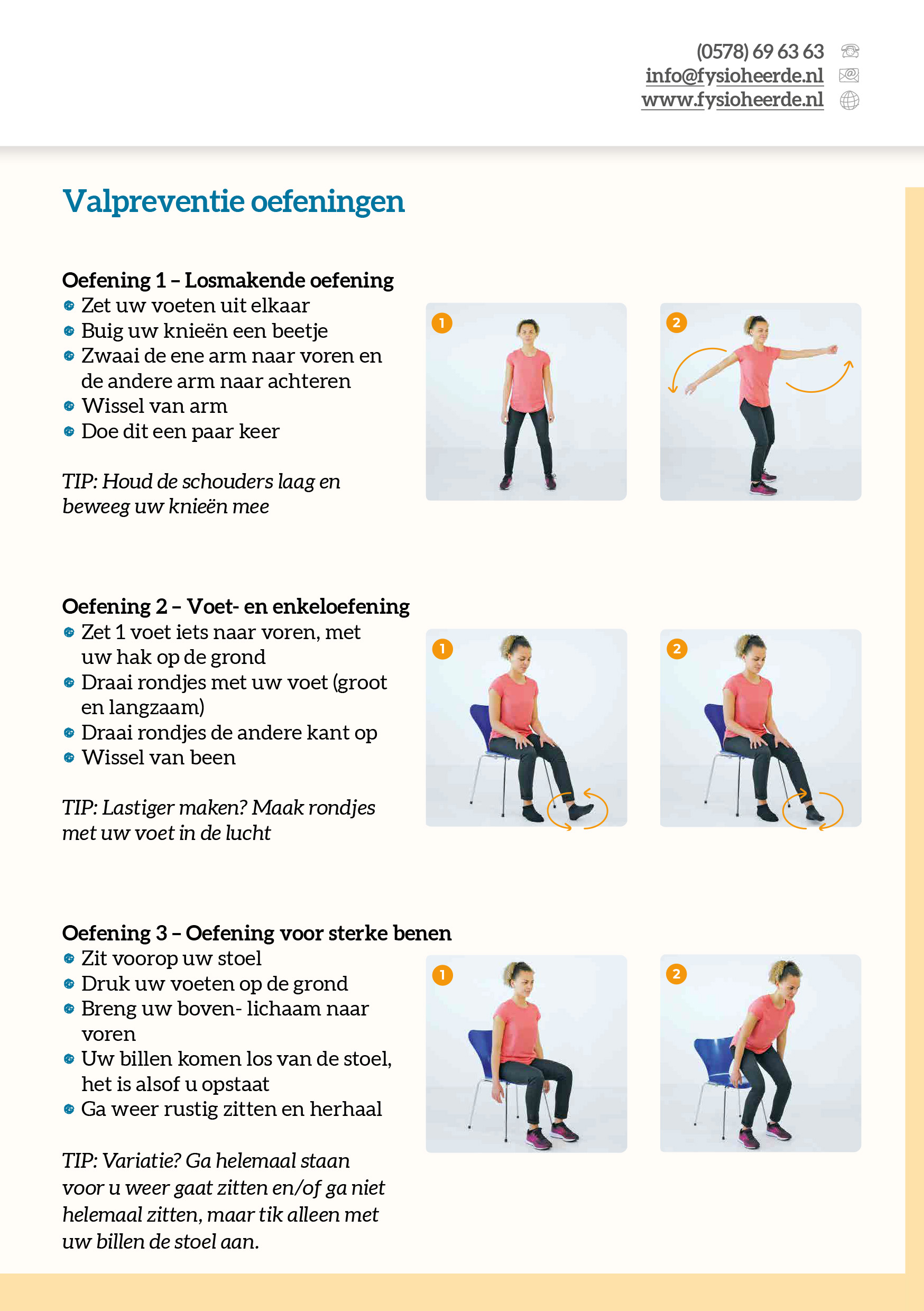 Valpreventie Oefeningen Gezondheids Centrum Heerde