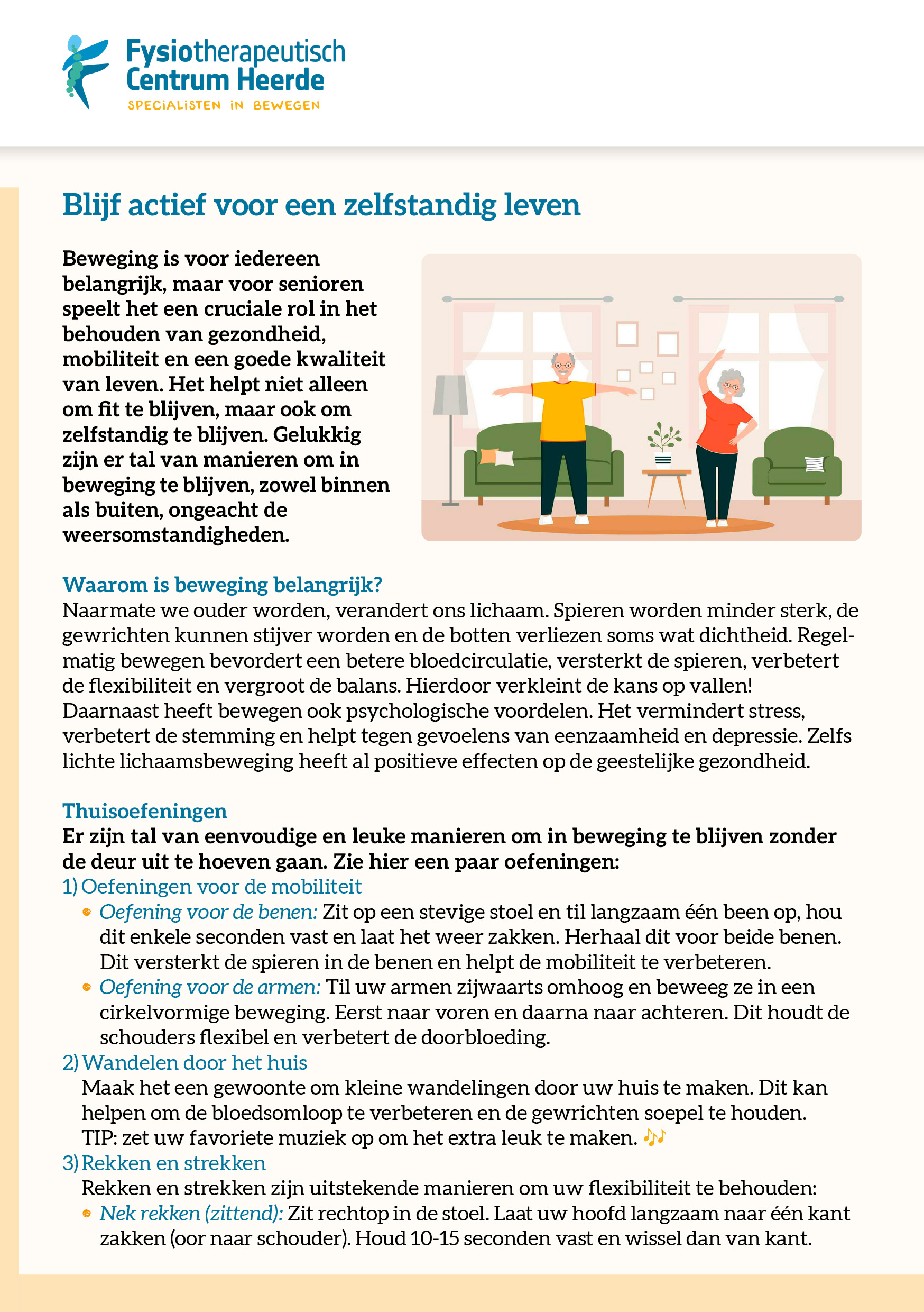 Blijf actief voor een zelfstandig leven 1 | GCH 2502