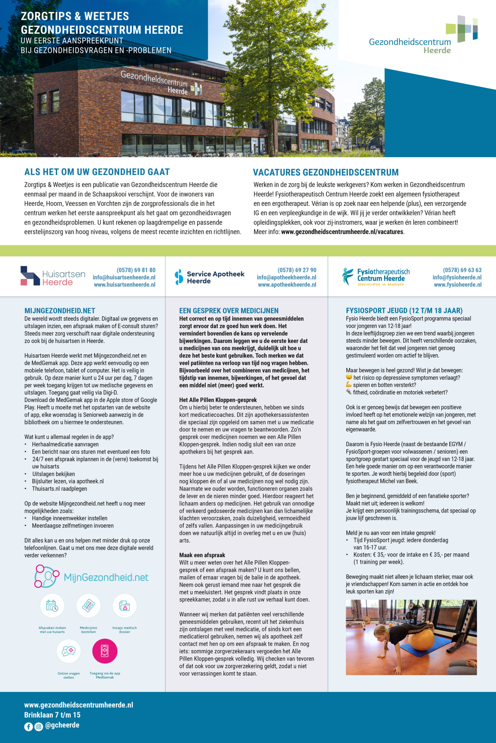 Infopagina Gezondheidscentrum | april 2025