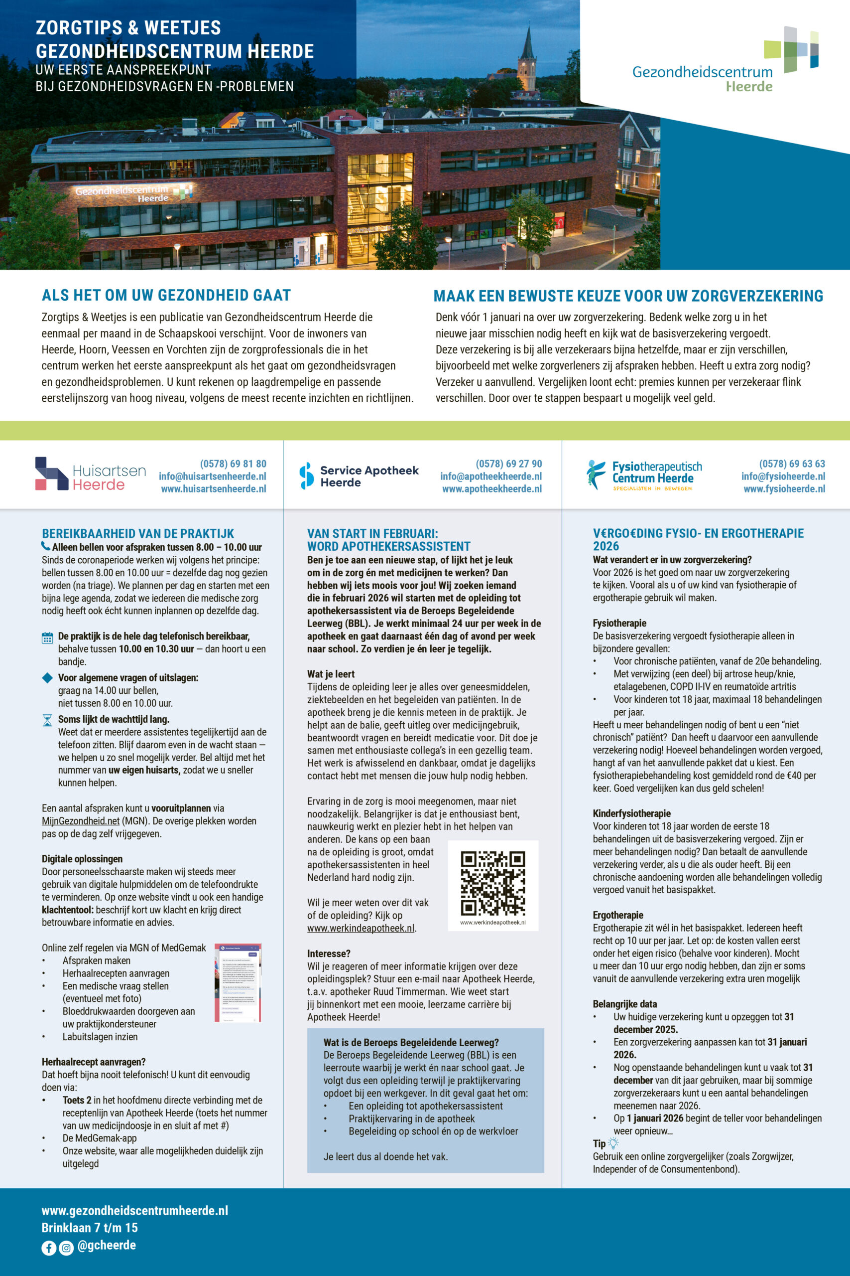 Infopagina Gezondheidscentrum | november 2025