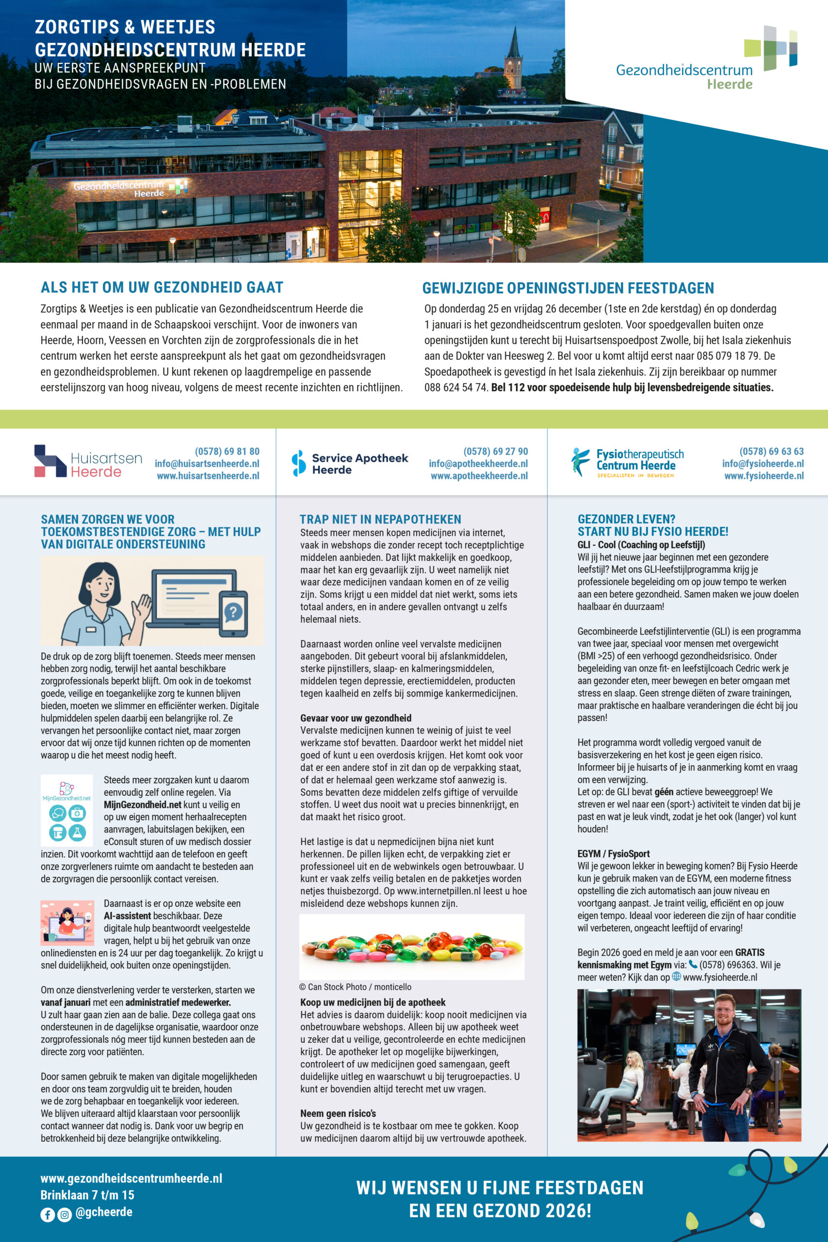 Infopagina Gezondheidscentrum | december 2025