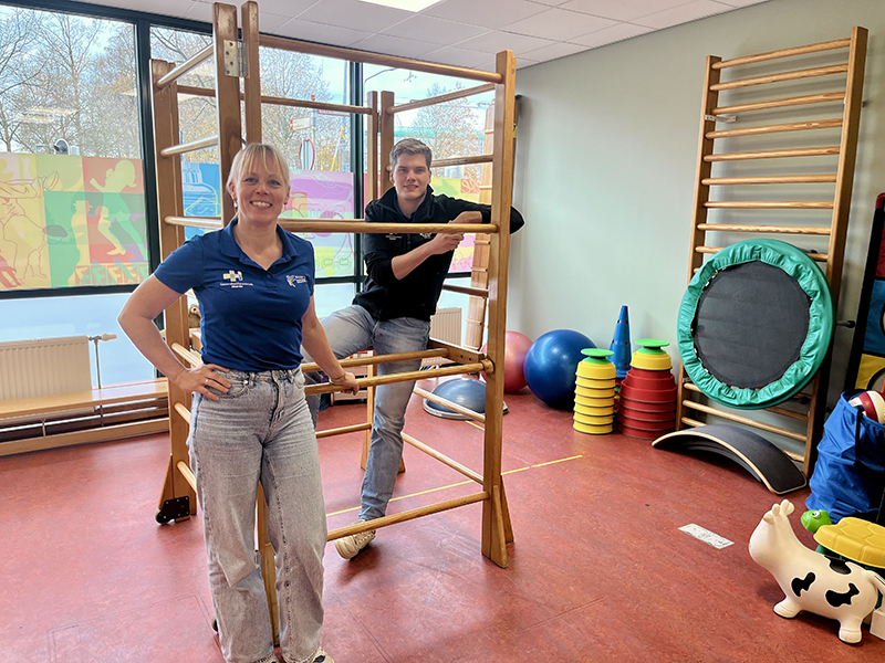 Onze kinderfysiotherapeuten Kirsha en Thomas