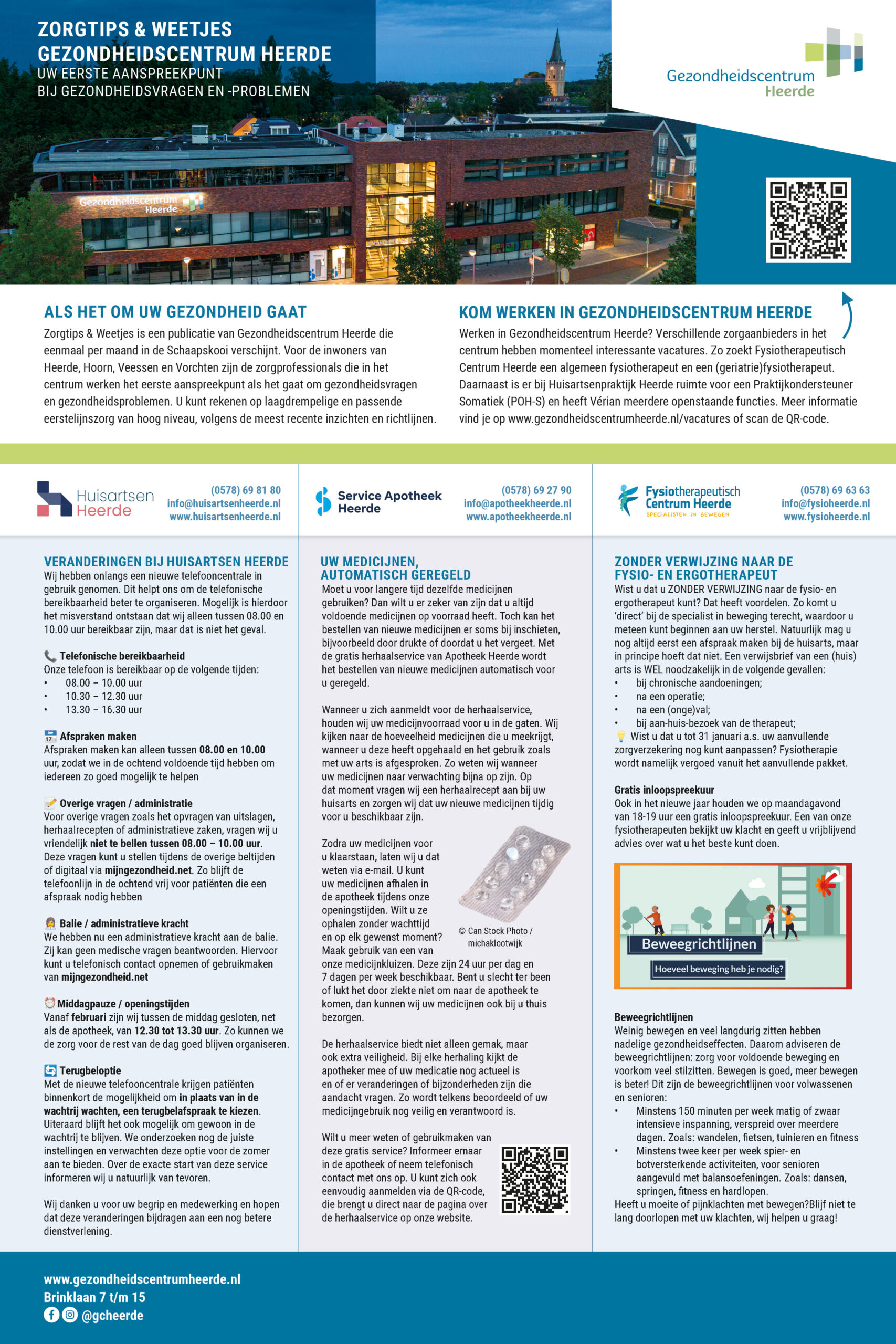 Infopagina Gezondheidscentrum | januari 2026