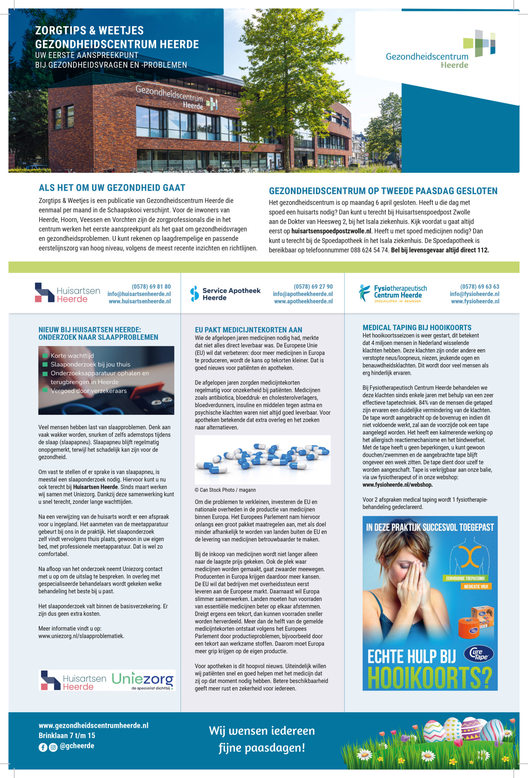 Infopagina Gezondheidscentrum | maart 2026