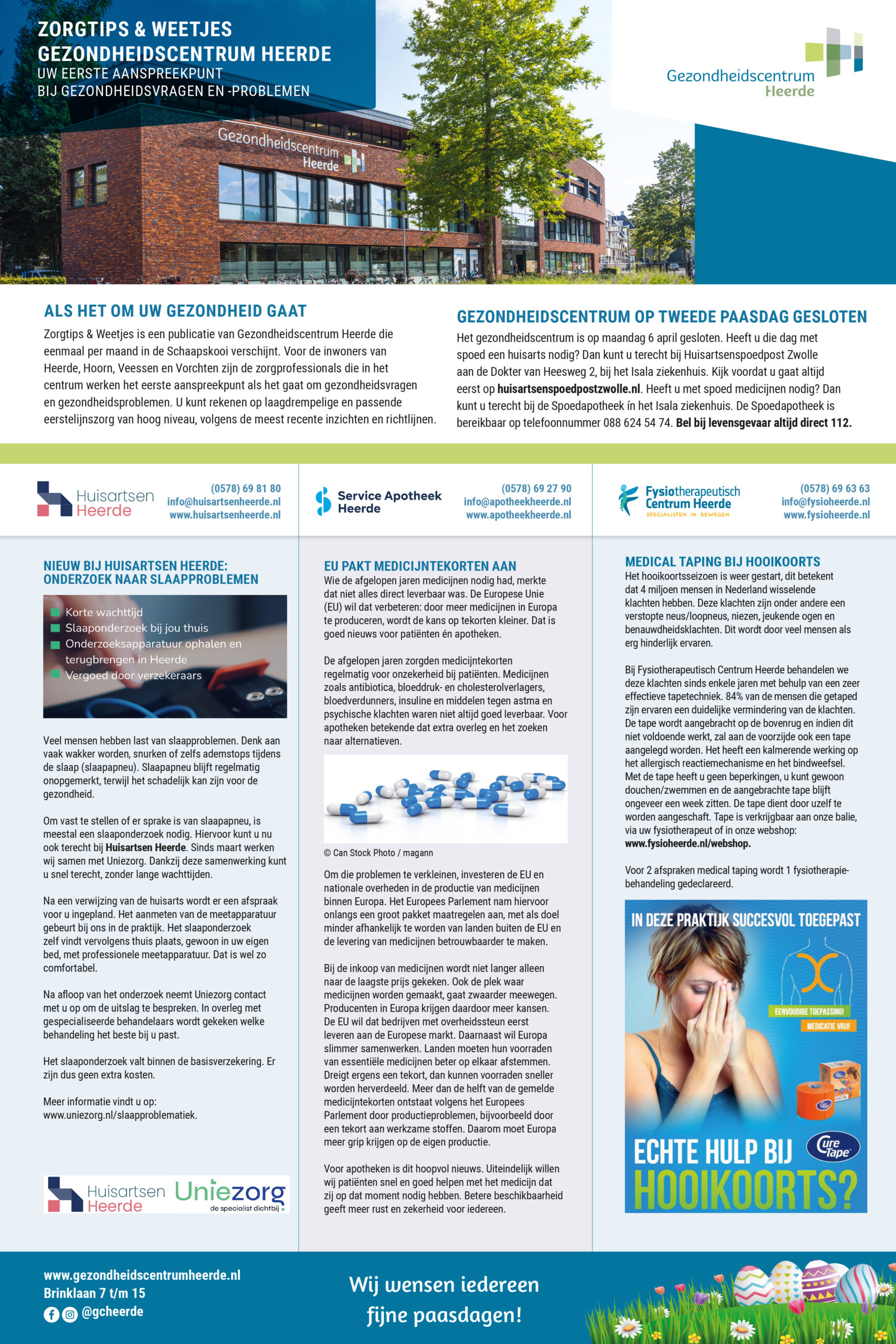 Infopagina Gezondheidscentrum | maart 2026