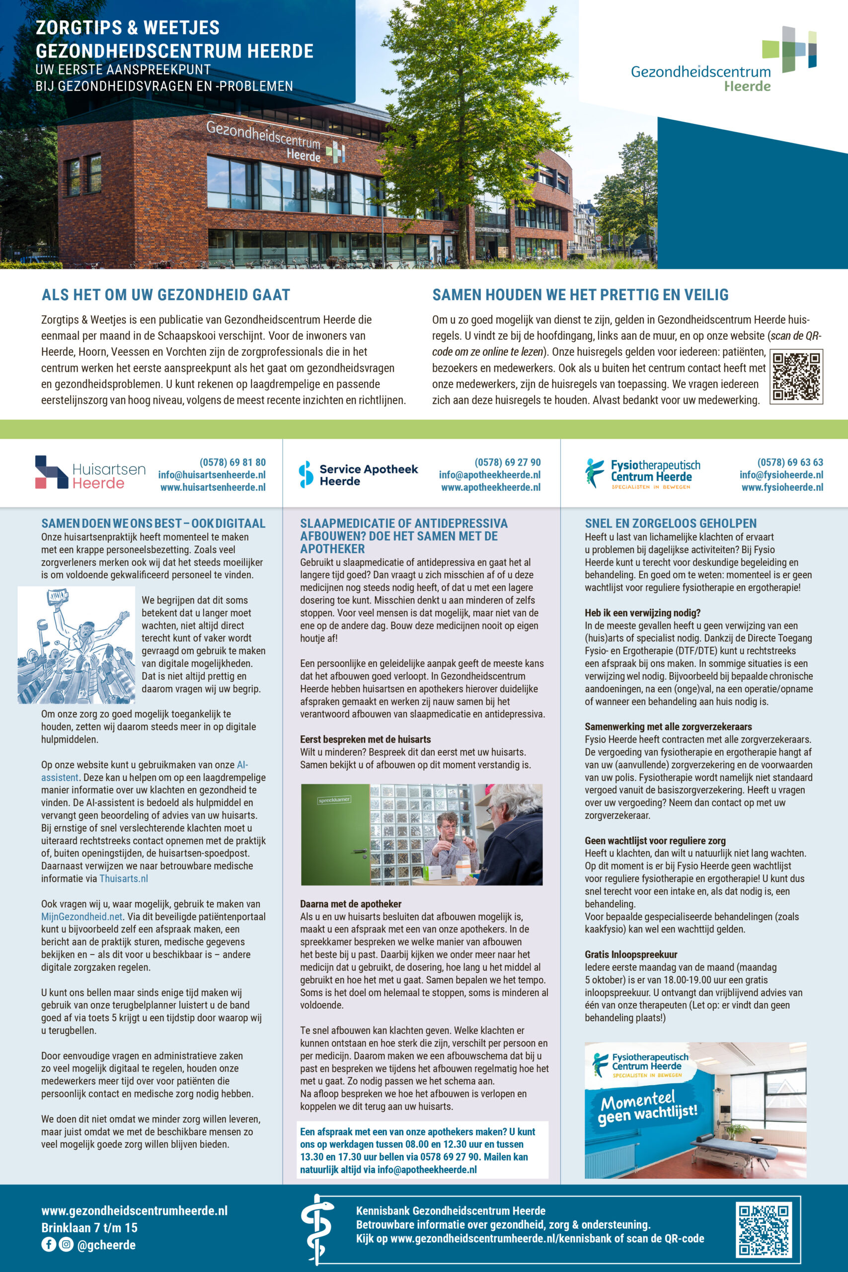 Infopagina Gezondheidscentrum | september 2026